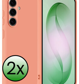 BASEY. BASEY. Samsung Galaxy S26 Plus Hoesje Siliconen - Perzik - 2 PACK