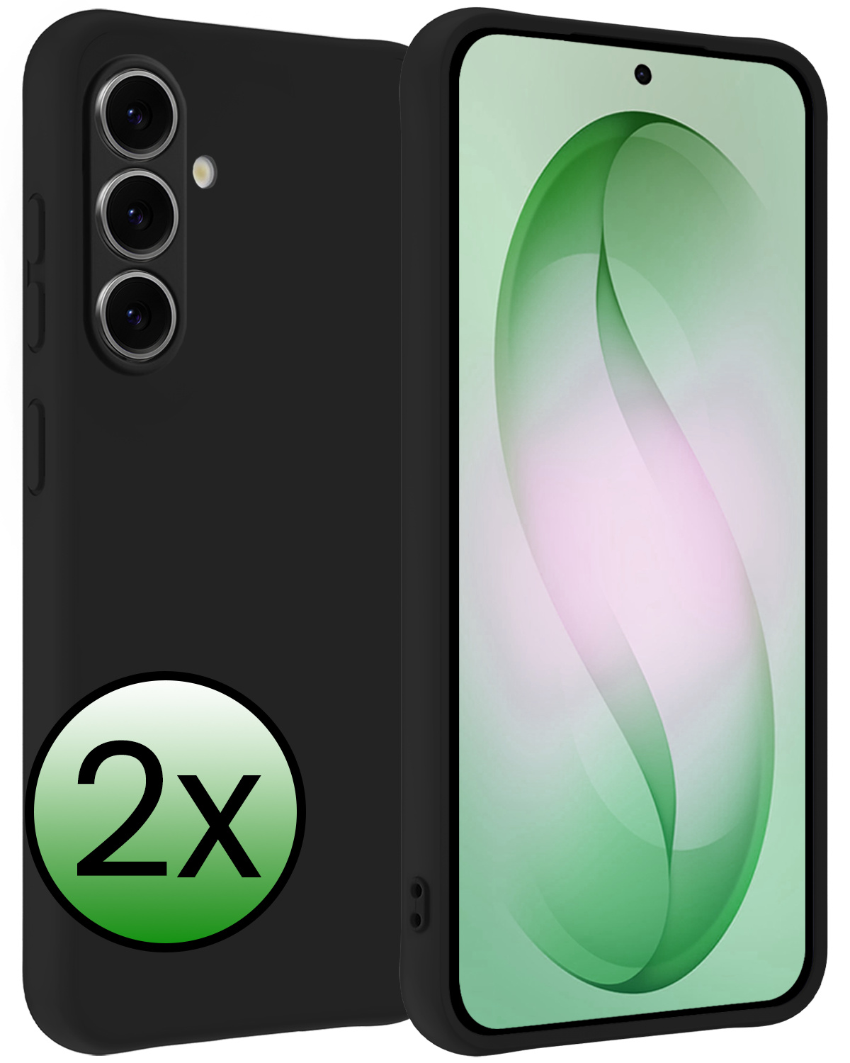 BASEY. BASEY. Samsung Galaxy S26 Plus Hoesje Siliconen - Zwart - 2 PACK