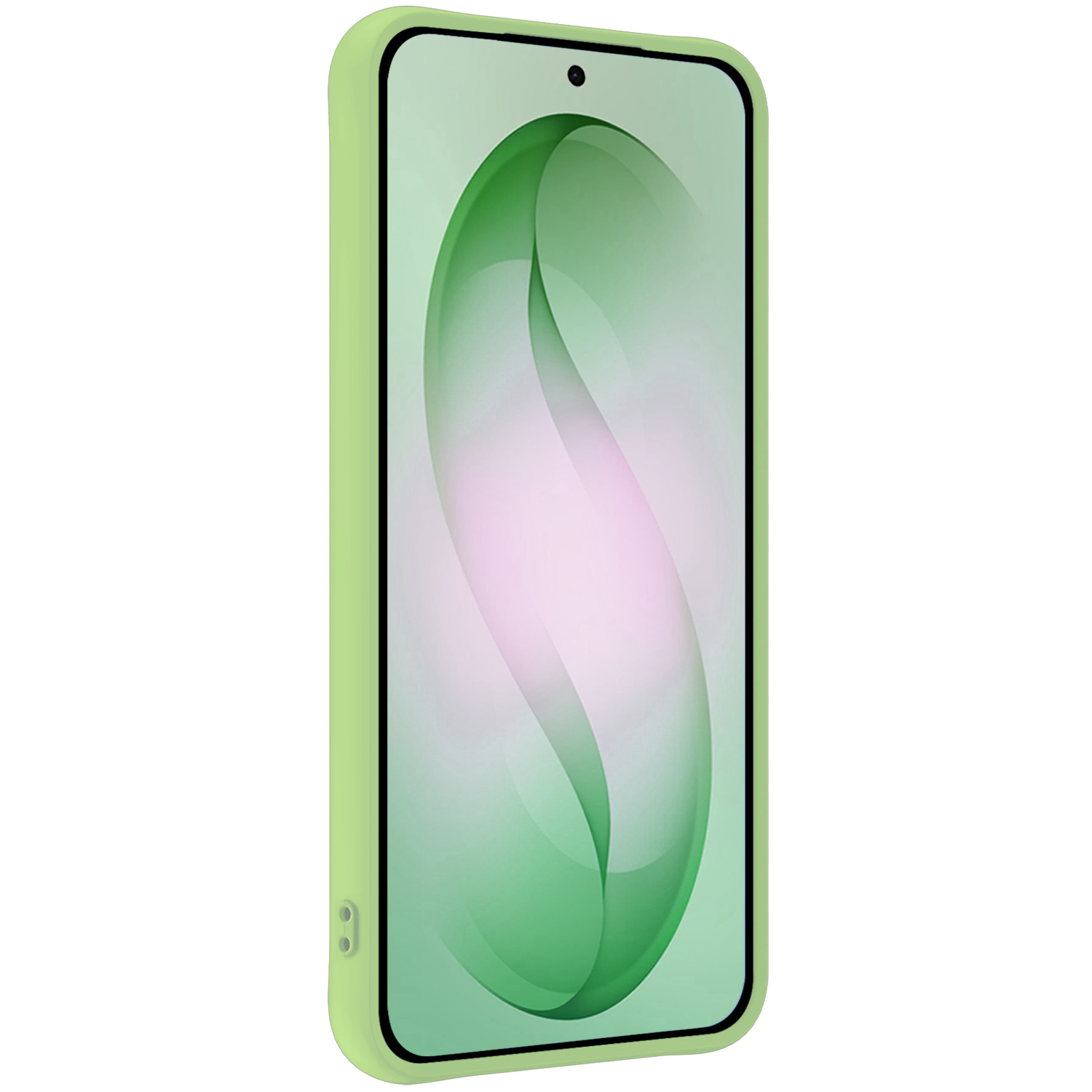 BASEY. BASEY. Samsung Galaxy S26 Plus Hoesje Siliconen Met Screenprotector - Groen