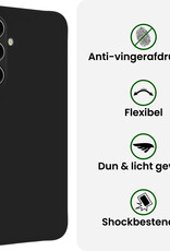 BASEY. BASEY. Samsung Galaxy S26 Plus Hoesje Siliconen Met Screenprotector - Zwart