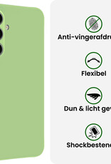 BASEY. BASEY. Samsung Galaxy S26 Plus Hoesje Siliconen Met 2x Screenprotector - Groen