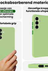 BASEY. BASEY. Samsung Galaxy S26 Plus Hoesje Siliconen Met 2x Screenprotector - Groen