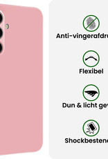 BASEY. BASEY. Samsung Galaxy S26 Plus Hoesje Siliconen Met 2x Screenprotector - Lichtroze