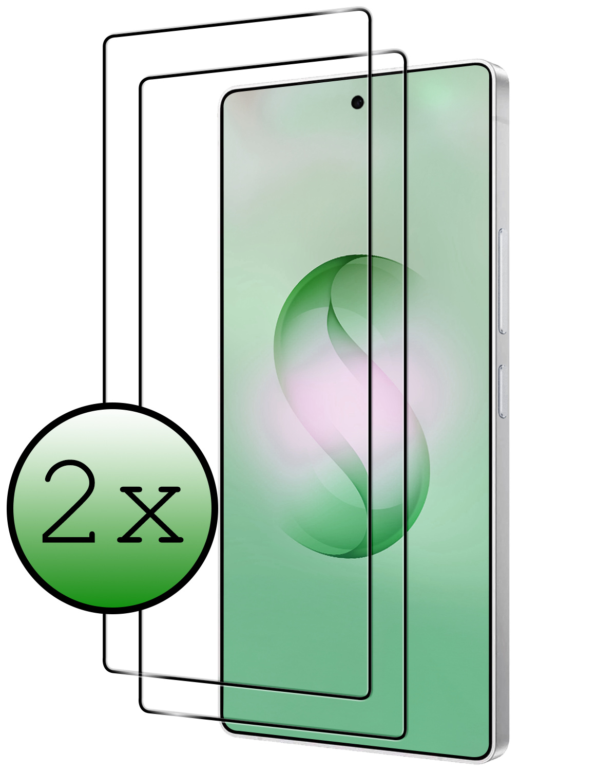 BASEY. BASEY. Samsung Galaxy S26 Ultra Screenprotector Glas Full Cover - 2 PACK