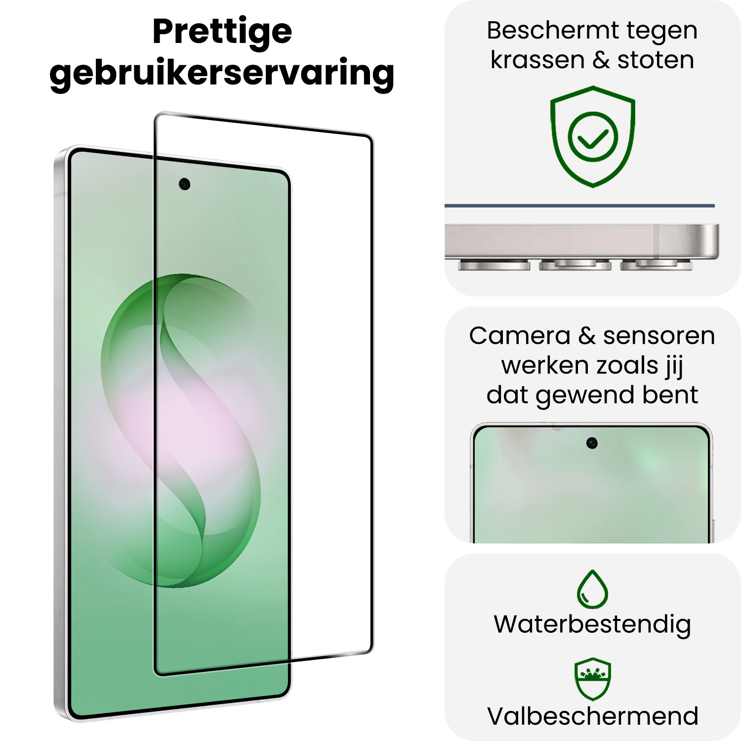 BASEY. BASEY. Samsung Galaxy S26 Ultra Screenprotector Glas Full Cover - 3 PACK