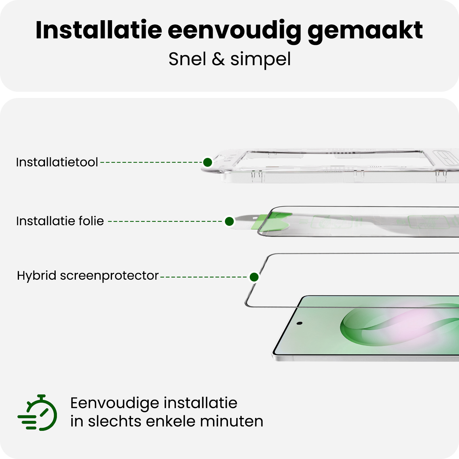 BASEY. BASEY. Samsung Galaxy S26 Ultra Hybrid Screenprotector - 3 PACK