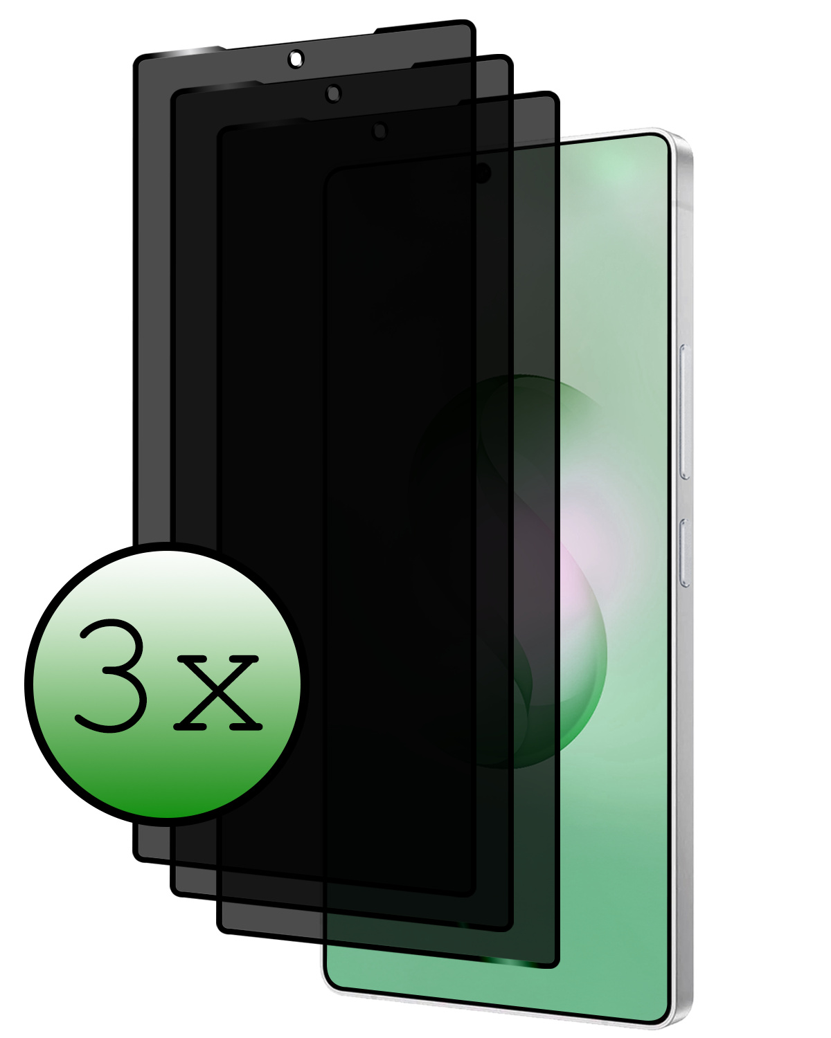 BASEY. BASEY. Samsung Galaxy S26 Ultra Screenprotector Glas Privacy - 3 PACK