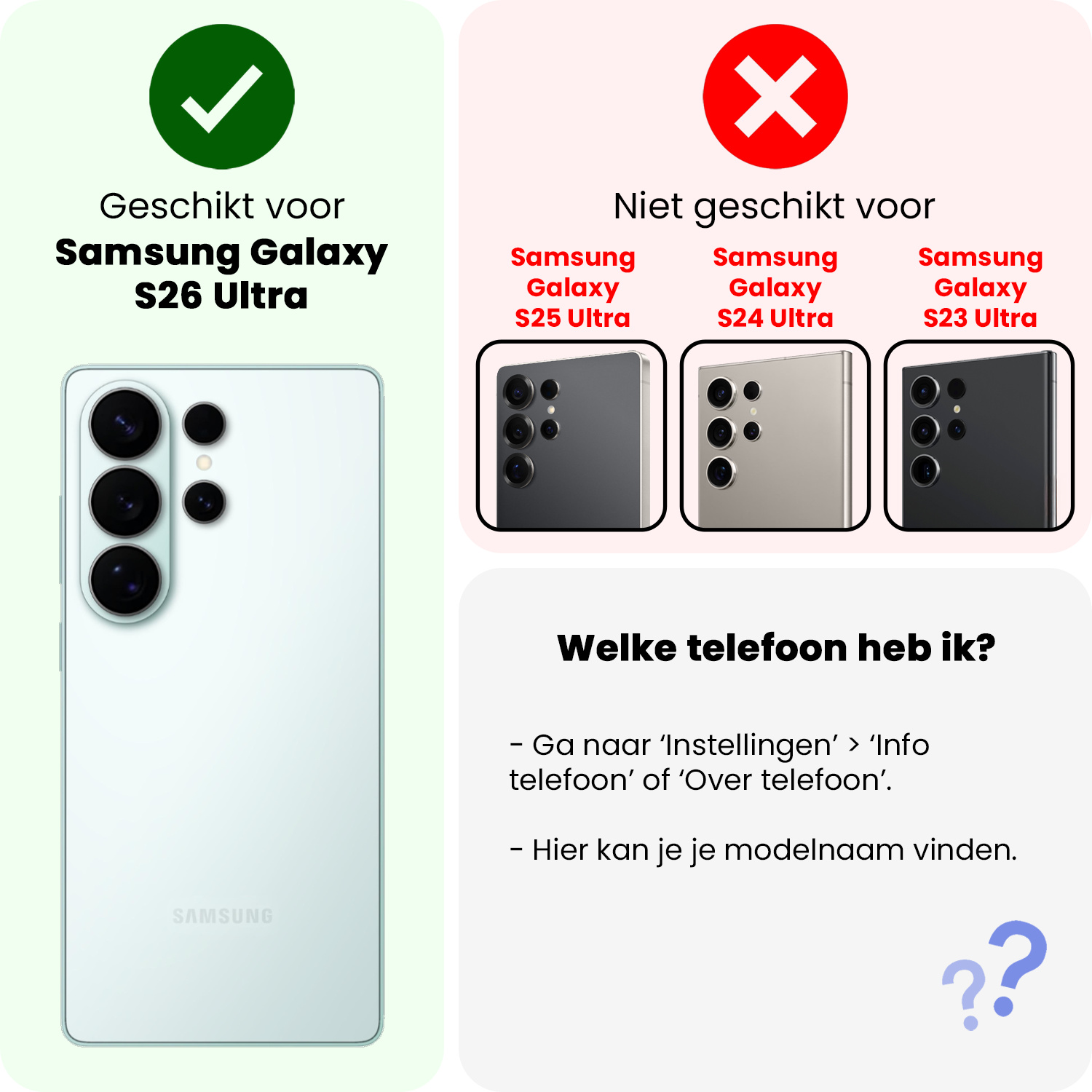 BASEY. BASEY. Samsung Galaxy S26 Ultra Screenprotector Glas Privacy - 3 PACK