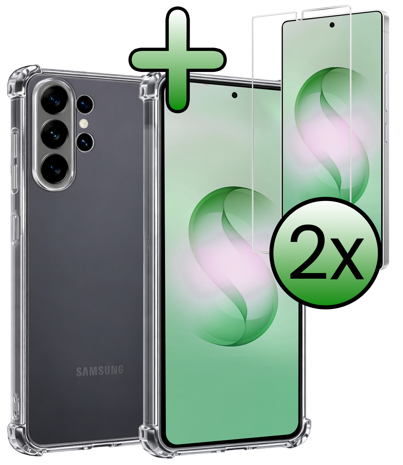 BASEY. BASEY. Samsung Galaxy S26 Ultra Hoesje Shockproof Met 2x Screenprotector