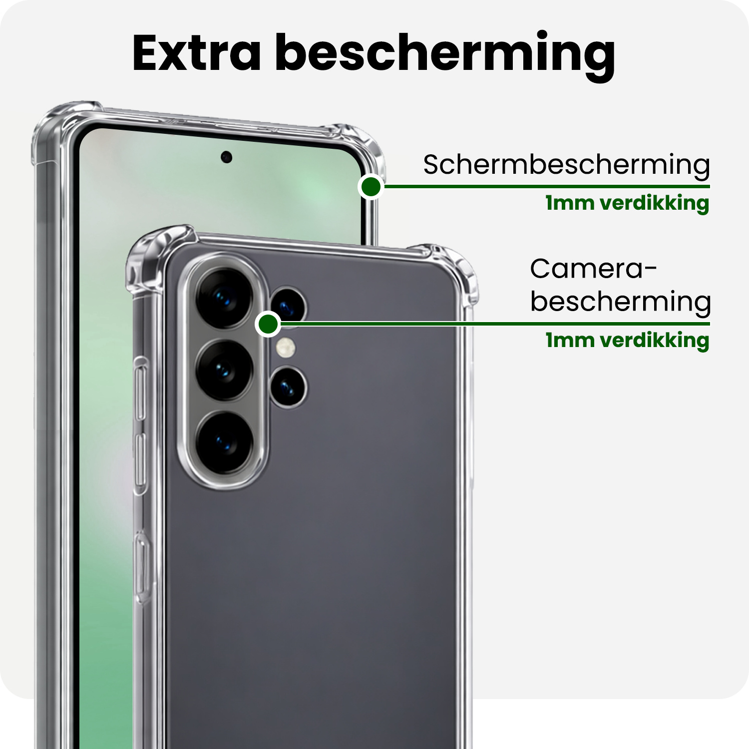 BASEY. BASEY. Samsung Galaxy S26 Ultra Hoesje Shockproof Met 2x Screenprotector