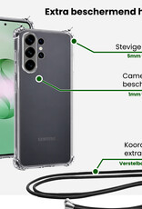 BASEY. BASEY. Samsung Galaxy S26 Ultra Hoesje Transparant Shockproof Met Zwart Koord