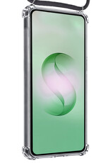 BASEY. BASEY. Samsung Galaxy S26 Ultra Hoesje Transparant Shockproof Met Zwart Koord