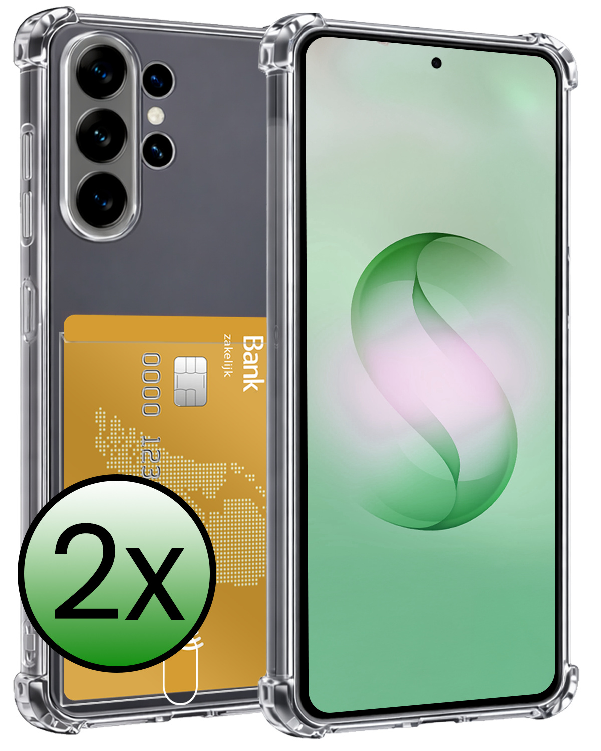 BASEY. BASEY. Samsung Galaxy S26 Ultra Hoesje Pashouder - 2 PACK