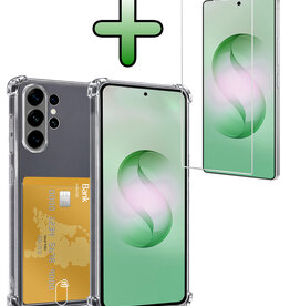 BASEY. BASEY. Samsung Galaxy S26 Ultra Hoesje Pashouder Met Screenprotector