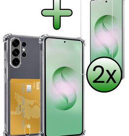 BASEY. BASEY. Samsung Galaxy S26 Ultra Hoesje Pashouder Met 2x Screenprotector