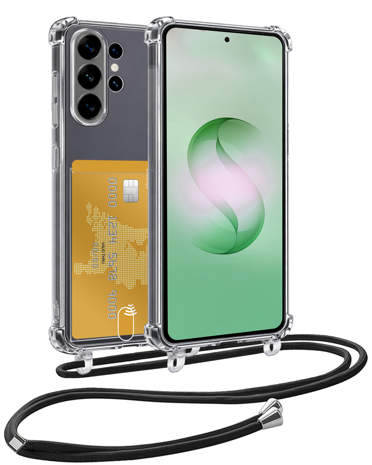 BASEY. BASEY. Samsung Galaxy S26 Ultra Hoesje Pashouder met Koord