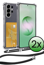 BASEY. BASEY. Samsung Galaxy S26 Ultra Hoesje Pashouder met Koord - 2 PACK