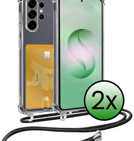 BASEY. BASEY. Samsung Galaxy S26 Ultra Hoesje Pashouder met Koord - 2 PACK