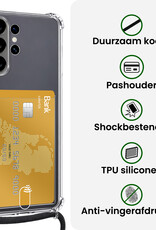 BASEY. BASEY. Samsung Galaxy S26 Ultra Hoesje Pashouder met Koord - 2 PACK