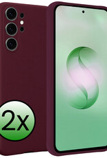 BASEY. BASEY. Samsung Galaxy S26 Ultra Hoesje Siliconen - Aubergine - 2 PACK