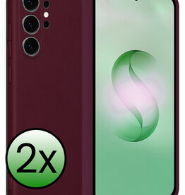 BASEY. BASEY. Samsung Galaxy S26 Ultra Hoesje Siliconen - Aubergine - 2 PACK