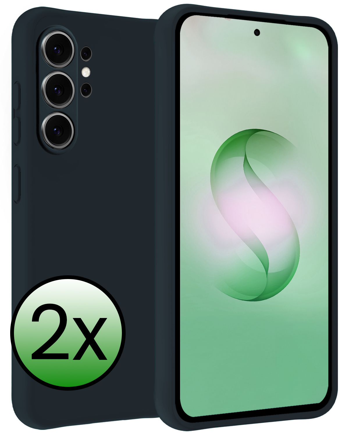 BASEY. BASEY. Samsung Galaxy S26 Ultra Hoesje Siliconen - Donkerblauw - 2 PACK