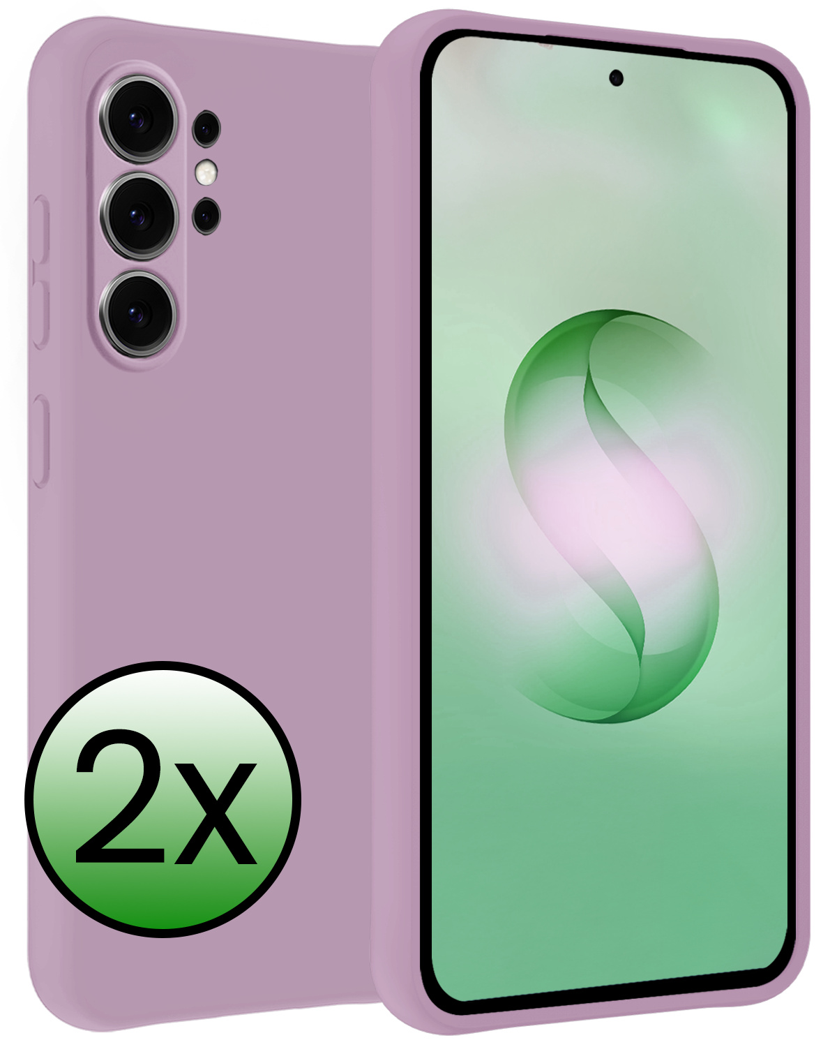 BASEY. BASEY. Samsung Galaxy S26 Ultra Hoesje Siliconen - Lila - 2 PACK