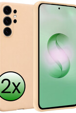 BASEY. BASEY. Samsung Galaxy S26 Ultra Hoesje Siliconen - Zand - 2 PACK