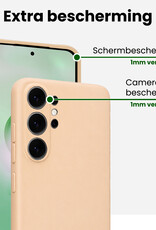 BASEY. BASEY. Samsung Galaxy S26 Ultra Hoesje Siliconen - Zand - 2 PACK