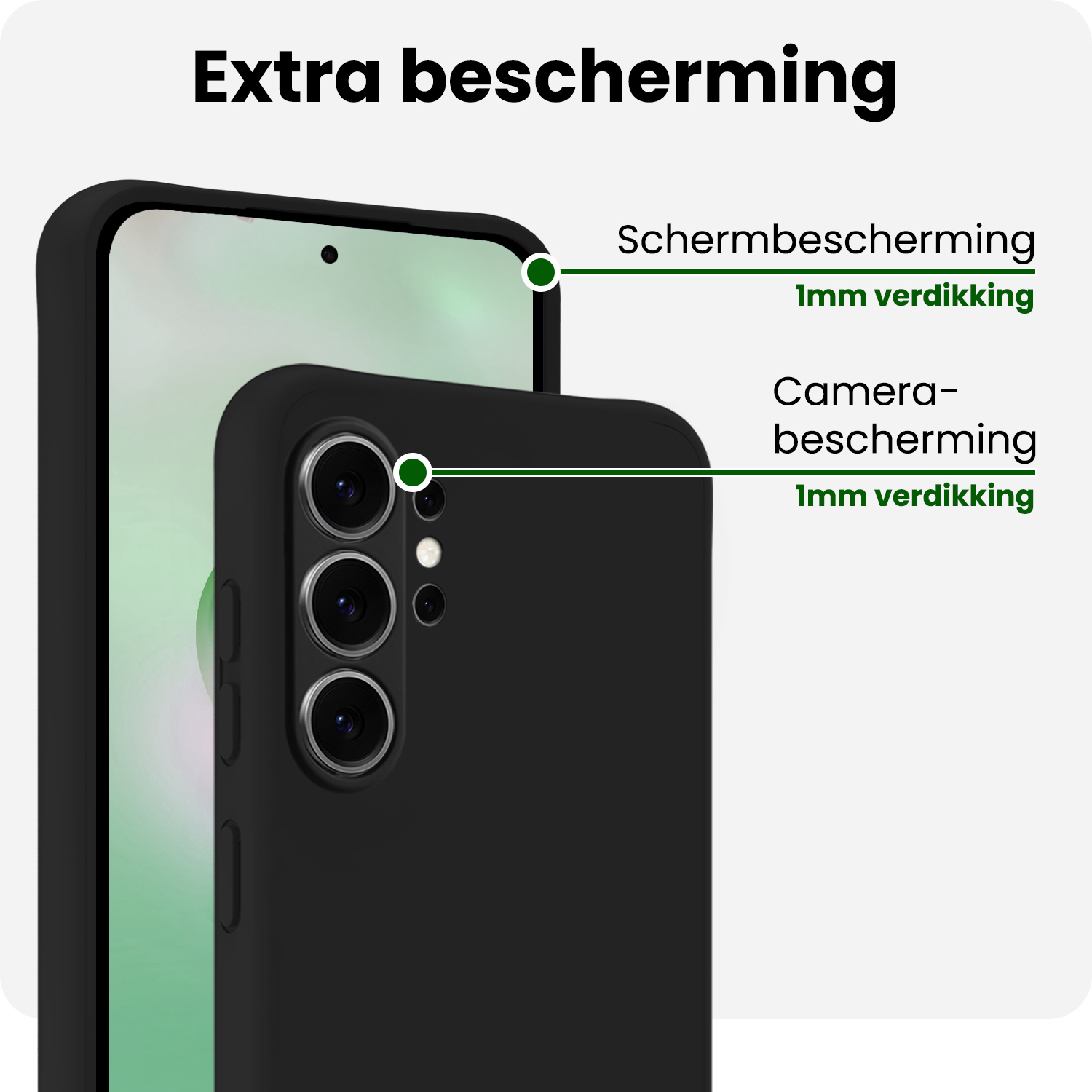 BASEY. BASEY. Samsung Galaxy S26 Ultra Hoesje Siliconen - Zwart - 2 PACK