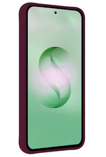 BASEY. BASEY. Samsung Galaxy S26 Ultra Hoesje Siliconen Met Screenprotector - Aubergine