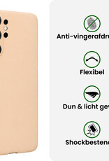 BASEY. BASEY. Samsung Galaxy S26 Ultra Hoesje Siliconen Met Screenprotector - Zand