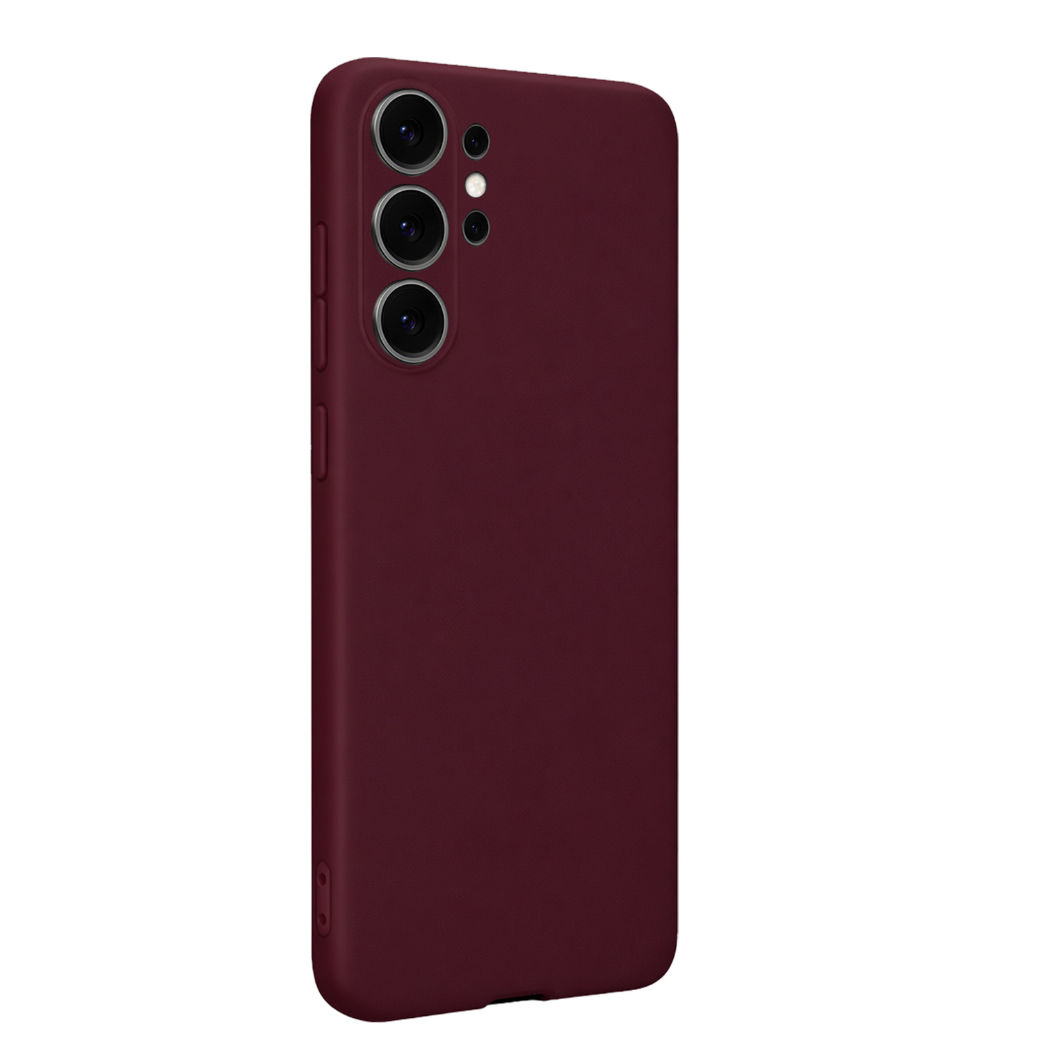 BASEY. BASEY. Samsung Galaxy S26 Ultra Hoesje Siliconen Met 2x Screenprotector - Aubergine