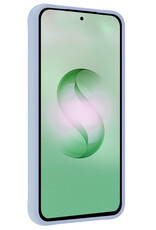 BASEY. BASEY. Samsung Galaxy S26 Ultra Hoesje Siliconen Met 2x Screenprotector - Lichtblauw