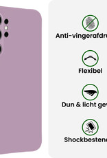 BASEY. BASEY. Samsung Galaxy S26 Ultra Hoesje Siliconen Met 2x Screenprotector - Lila