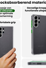 BASEY. BASEY. Samsung Galaxy S26 Ultra Hoesje Siliconen Met 2x Screenprotector - Transparant