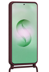 BASEY. BASEY. Samsung Galaxy S26 Ultra Hoesje Pashouder met Koord - Aubergine