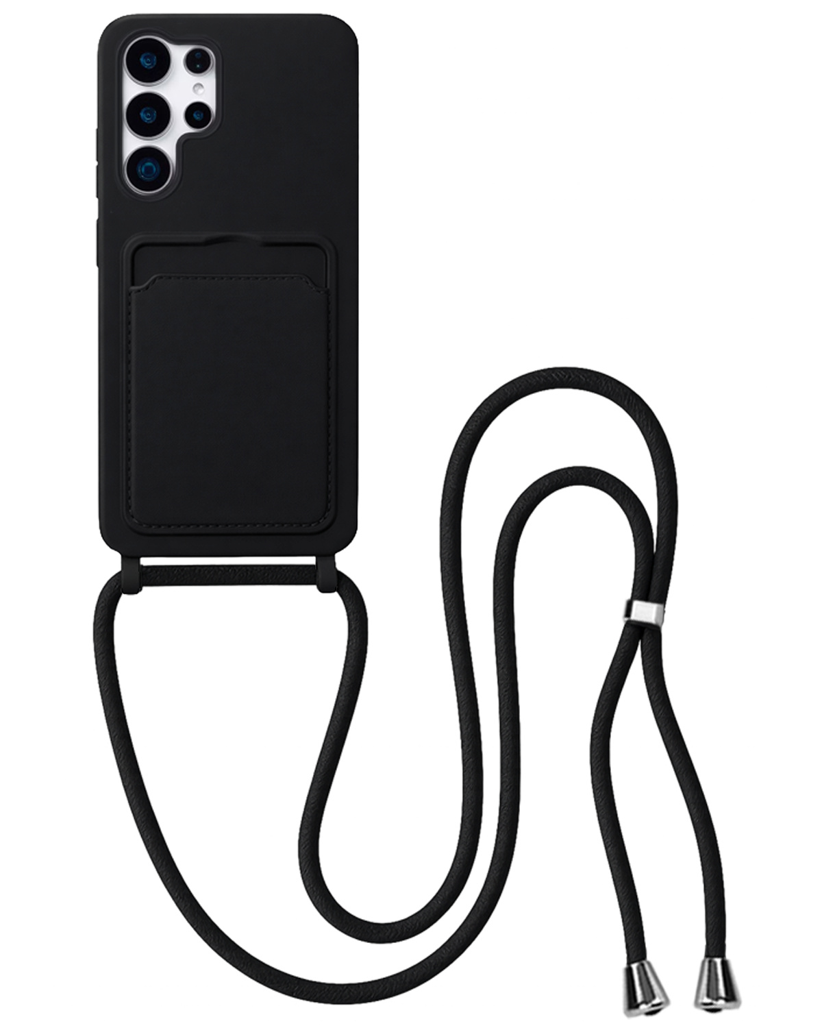 BASEY. BASEY. Samsung Galaxy S26 Ultra Hoesje Pashouder met Koord - Zwart
