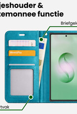 BASEY. BASEY. Samsung Galaxy S26 Ultra Hoesje Bookcase - Turquoise