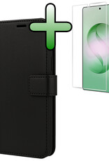 BASEY. BASEY. Samsung Galaxy S26 Ultra Hoesje Bookcase Met Screenprotector - Zwart