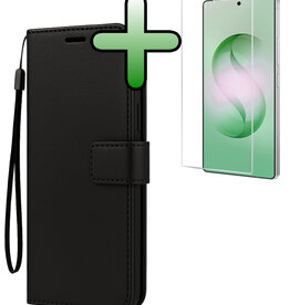 BASEY. BASEY. Samsung Galaxy S26 Ultra Hoesje Bookcase Met Screenprotector - Zwart