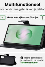 BASEY. BASEY. Samsung Galaxy S26 Ultra Hoesje Bookcase Met Screenprotector - Zwart