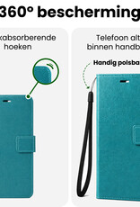 BASEY. BASEY. Samsung Galaxy S26 Ultra Hoesje Bookcase Met 2x Screenprotector - Turquoise