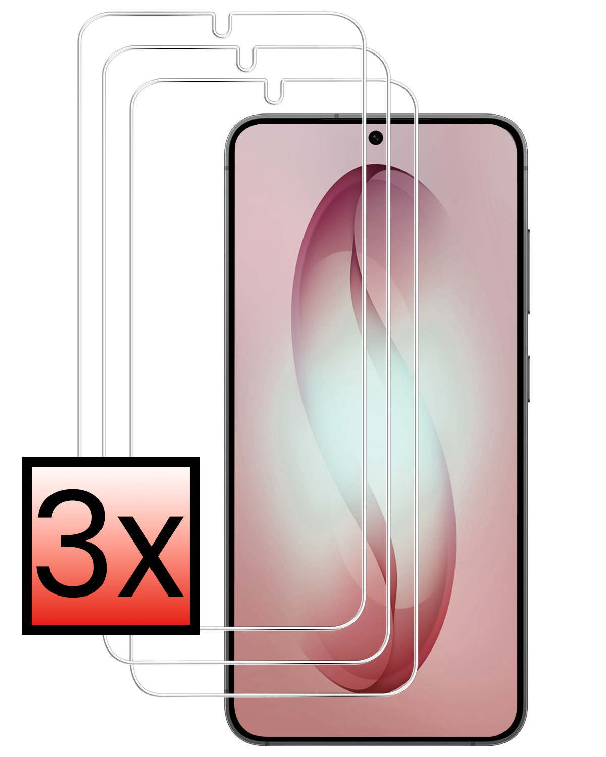 NoXx NoXx Samsung Galaxy S26 Screenprotector Glas - 3 PACK