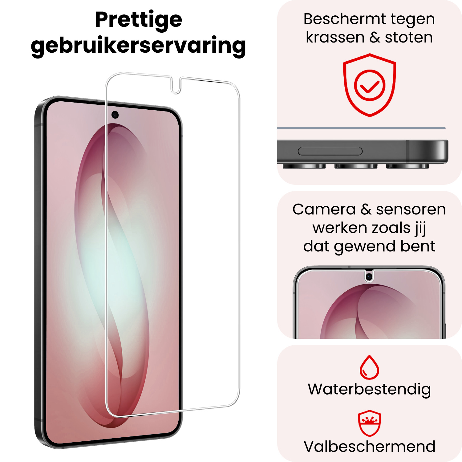 NoXx NoXx Samsung Galaxy S26 Screenprotector Glas - 3 PACK