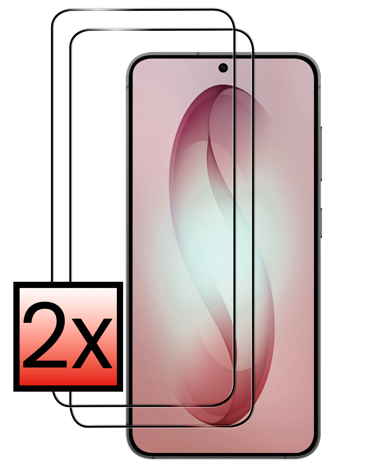 NoXx NoXx Samsung Galaxy S26 Screenprotector Glas Full Cover - 2 PACK