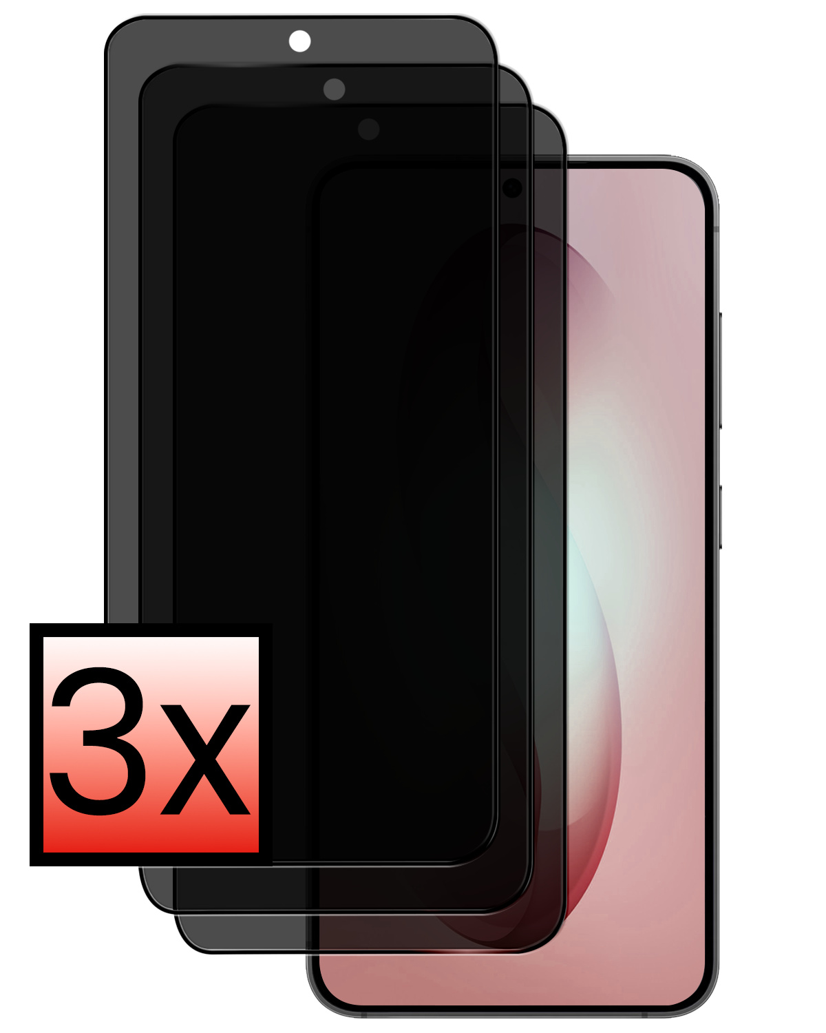 NoXx NoXx Samsung Galaxy S26 Screenprotector Glas Privacy - 3 PACK