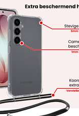 NoXx NoXx Samsung Galaxy S26 Hoesje Transparant Shockproof Met Zwart Koord