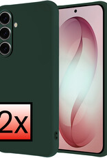 NoXx NoXx Samsung Galaxy S26 Hoesje Siliconen - Donkergroen - 2 PACK