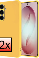 NoXx NoXx Samsung Galaxy S26 Hoesje Siliconen - Geel - 2 PACK